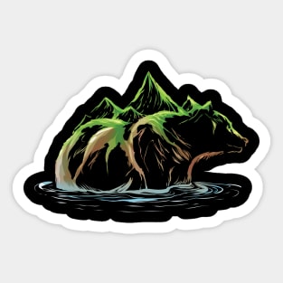 Bear Grizzly Conservation Sticker